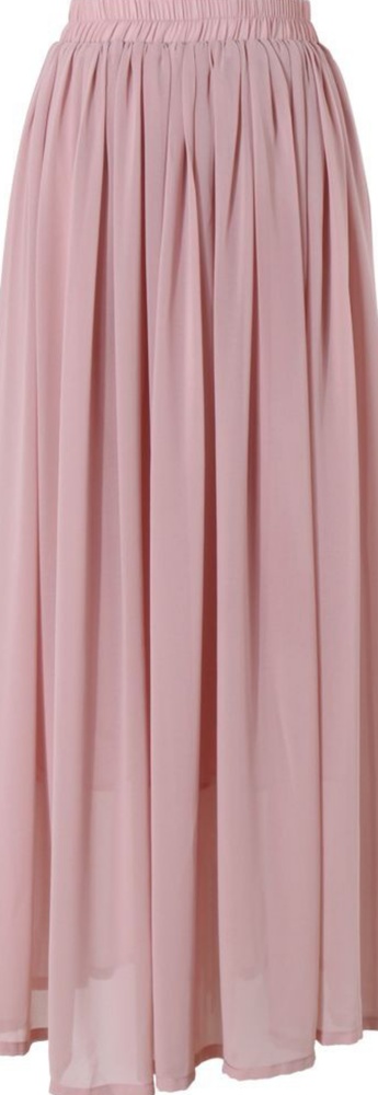 Pink maxi skirt